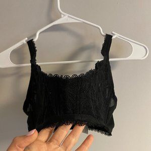 Bustier/Corset Bra Victoria’s Secret- Black Lace M